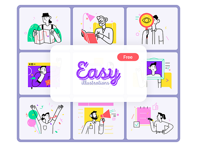 Easy illustrations pack - Free