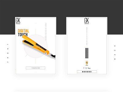 Brochure (GK) app background bifold blackandwhite branding brochure design corporate creative design front graphicdesign marketing minimal presentation product typography