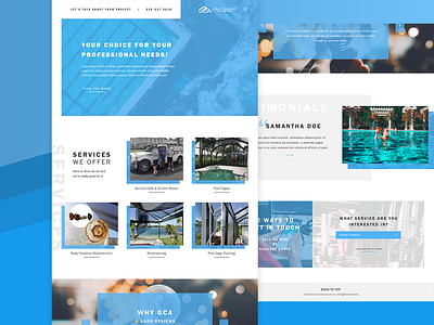 Gulf Coast Aluminium Web Design contractor design electrician ui ux web