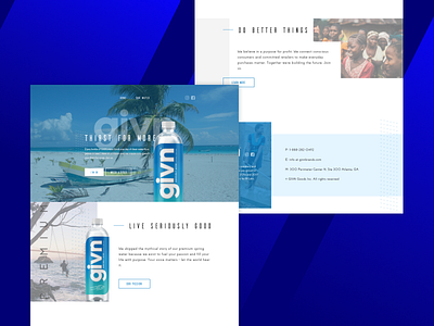 Givn Web Design charity help interface ui ux water