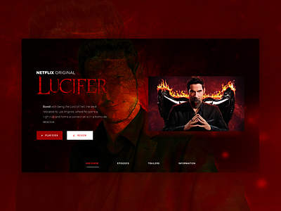 Netflix Lucifer Website Design