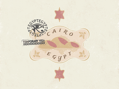 Cairo Travel Sticker & Visa Stamp