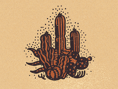 Chaparral art branding cactus desert design gallery logos plants posca southwest western