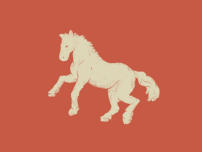 Figurine cowboy cracked horse logo posca sketch southwest texture weathered western