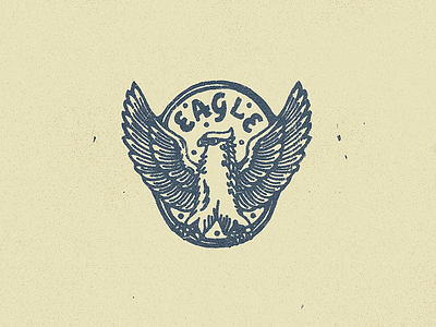 Eagle animals badge company eagle emblem freelance illustration logo outdoors scouts textures