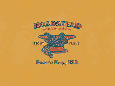 Roadstead Brewery beer boats branding brewery craft beer fishing hops identity logo nautical ocean outdoors vintage