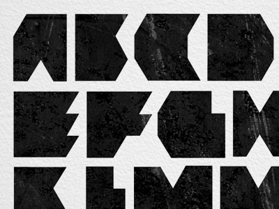 Block Font alphabet font graphic design print texture typography