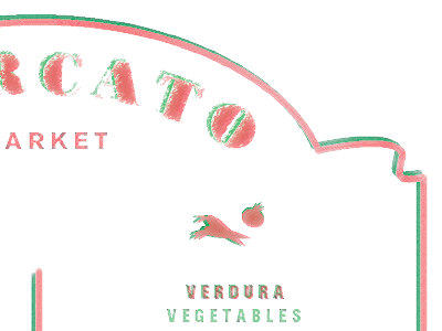 Mercato graphic italian menu signage sva translation type design typography