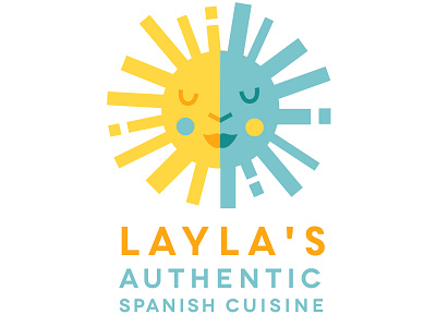 Layla Spanish Cuisine branding branding design color digital illustration illustration logo design logo design concept