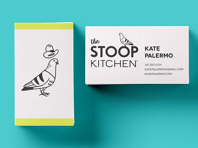 The Stoop Kitchen Restaurant Brand branding design branding identity design business card mockup digital illustration illustration logo design restaurant identity
