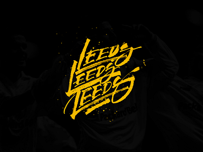 Leeds, Leeds, Leeds! calligraphy concept football logo logotype redesign