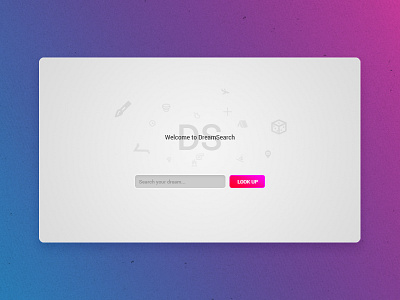 DreamSearch design dream flow look material screen search