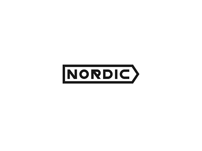 Nordic concept design lettering logo logotype nordic north sign