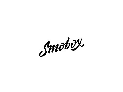 Smobox calligraphy lettering letters logo logotype vector