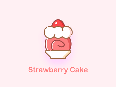 Food icons exercise - Strawberry Cake