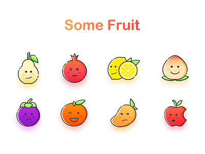 Some Fruit cute fruit icon mbe