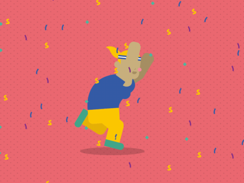 Celebrating after effects animation design gif