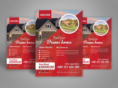Real Estate Flyer advertisement advertising agency agent broker commercial flyer home house leaflet lease loan magazine marketing mortgage negotiator newspaper open poster professional