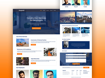 Construction Business Landing Page