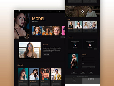 Model Agency Landing Page