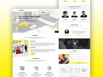 Business Landing Page Design