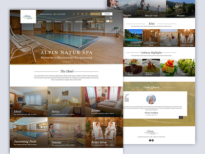 Hotel Website Page Design