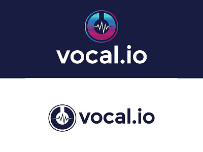 Vocal.io | Logo Design app brand branding corporate design icon illustration logo logodesign logodesigns minimal typography vector