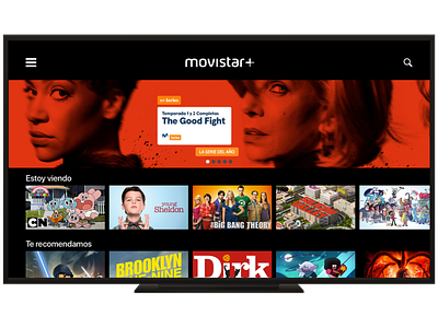 Movistar + Redisign app concept redisign smarttv