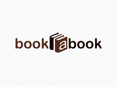 Book a book book brand branding design illustration logo logotype type typography vector