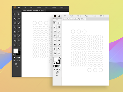 Skeuomorphic Illustrator Interface 2020 buttons illustrator interface shadows skeuomorph skeuomorphic skeuomorphism trend ui ux