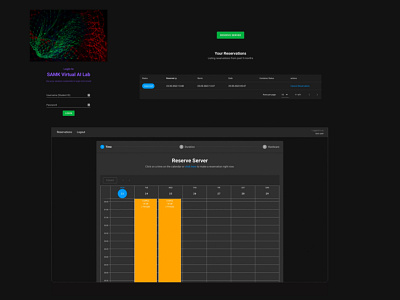 Docker Server Reservation App docker server servers ui