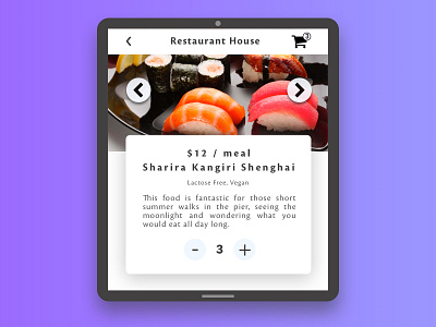 Food / Drink Menu | Daily UI #043