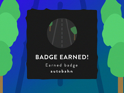 Badge | Daily UI #084 autobahn badge badges daily ui daily ui 084 dailyui dailyui 84 highway ui