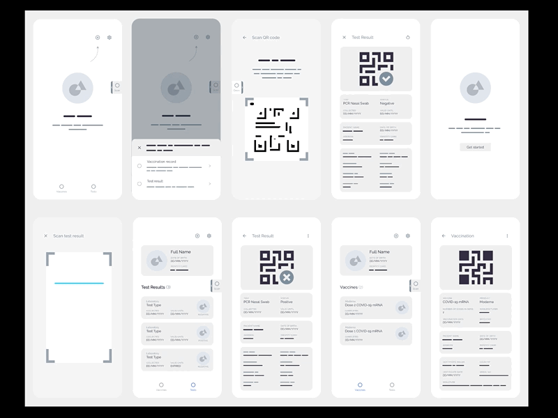 QR-mID App Overview design process iterations mockups qrmid user experience ux wireframes