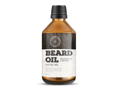 Beard Oil Packaging Design