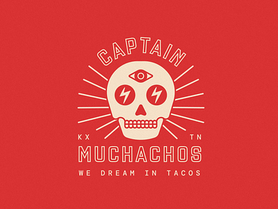 Muchachos Tacos branding branding design food truck knoxville lightning skull taco truck tacos tennessee thirdeye typography