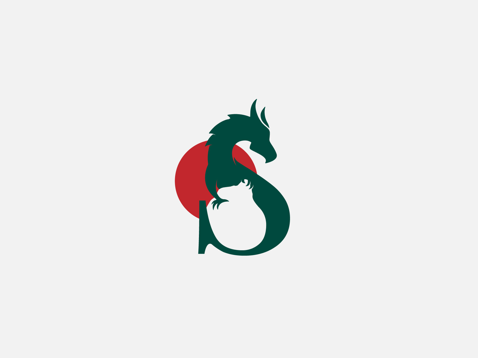 Dragon + S Logo by Strica on Dribbble