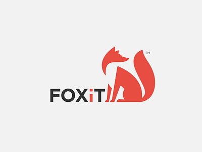 Foxit | Fox Logo animal animallogo brand brand identity branding digital draw fox fox logo foxes foxit illustration logo logo design logotype mark negative space negative space logo