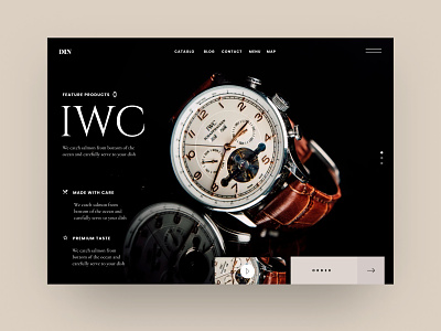 Watch Web Layout and Typography Experiment ecommerce luxury typography ui webdesign website