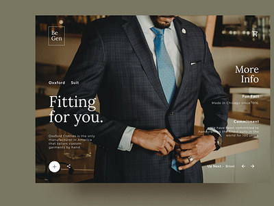 Suit Web Layout and Typography Experiment