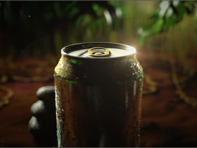 A Can In The Jungle 3d animation beer c4d can cinéma 4d jungle motion design nature plant tree