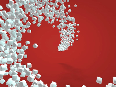 Cubic Aggregation 3d animation c4d cinéma 4d cube gif loop looping motion