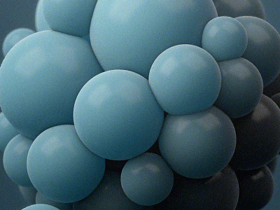 Spheres 3d abstract blue c4d cgi cinema 4d digital art experimental render sphere