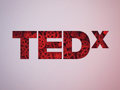 TEDx Gears 3d cinema 4d conference engrenage gears red render rouage ted tedx white