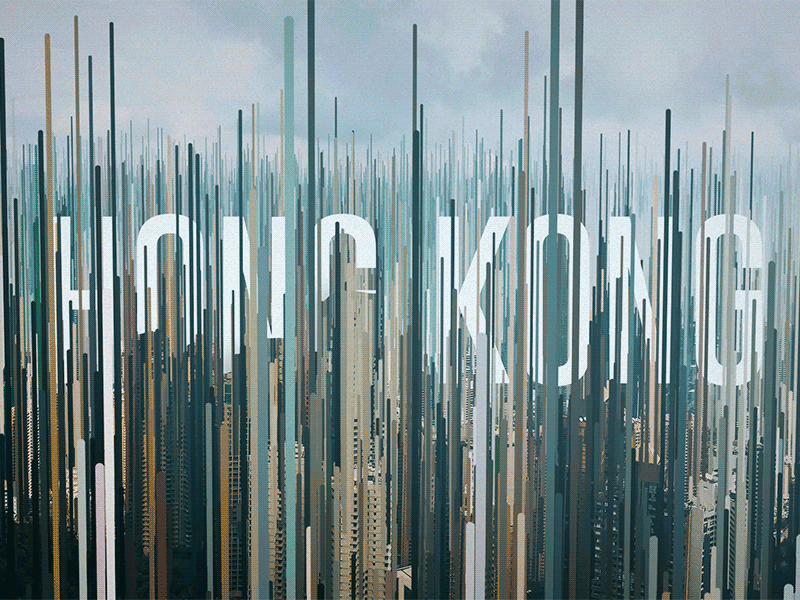 Hong Kong Glitch R&D 3d aftereffects animation c4d cgi cinema4d glitch hongkong vfx