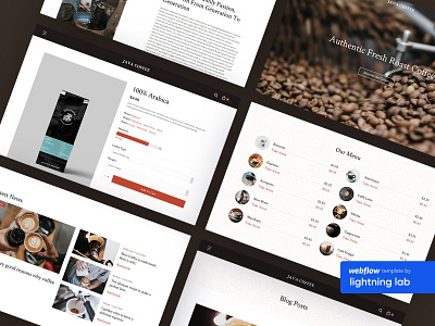 Java  - Coffee Shop Webflow Template