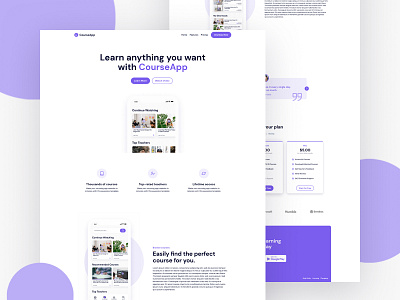 CourseApp - App Webflow template