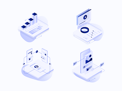 Isometric Services Illustrations