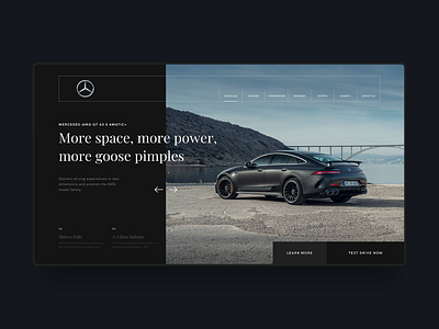 Mercedes Benz Web Design Concept