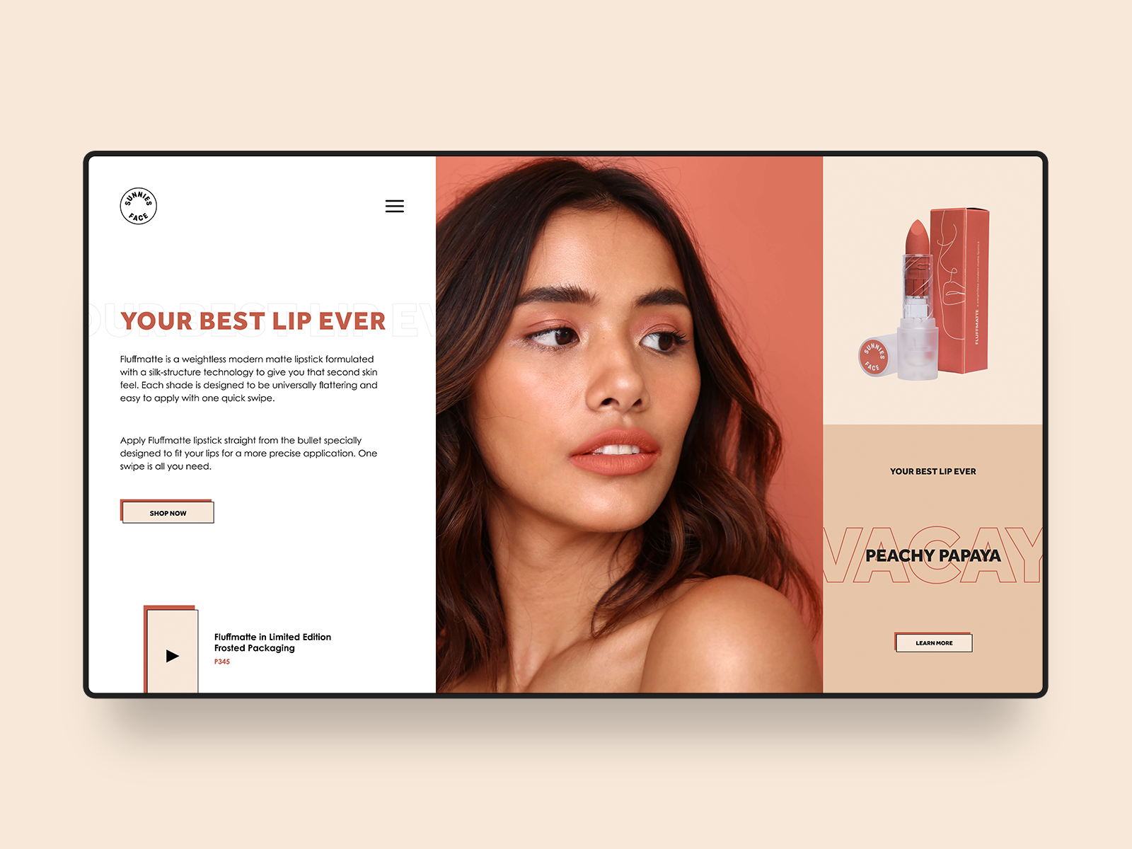 Sunnies Face Web Design Concept By Edward Alonzo On Dribbble